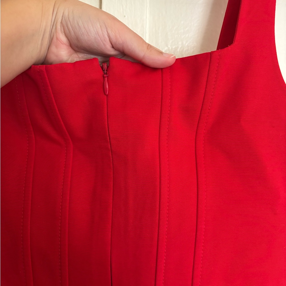 STAUD Poinsettia Landscape Mini Dress - Picture 6 of 6